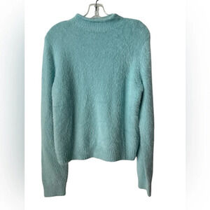 UNIVERSAL THREAD Fuzzy Teal Powder Blue Long Sleeves S-M Sweater BNWT